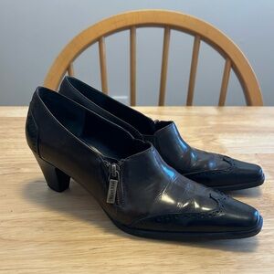 Prevata Kitten Heel Leather Shoes Sz 7
